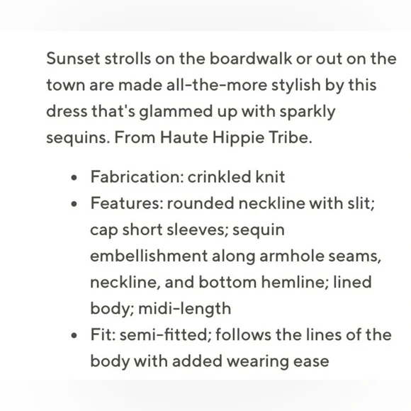 NiB Haute Hippie Tribe Regular Knit Dress with Sequin Embellishments M - Picture 2 of 12